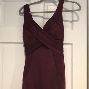 macy's burgundy dress